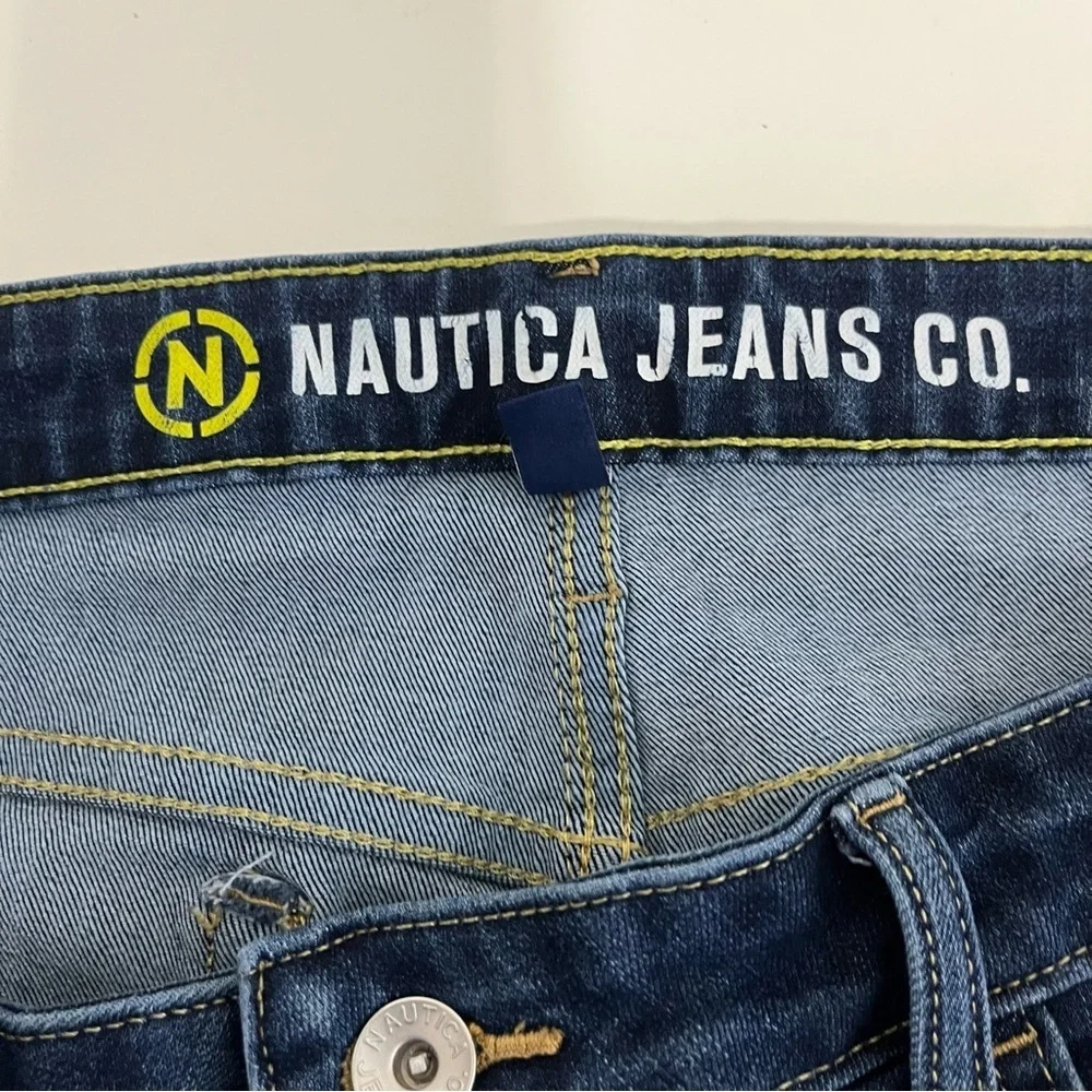 Nautica Blue Skinny Mid Rise Medium Wash Jeans